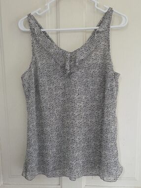Cabi Black And White Flutter Tank